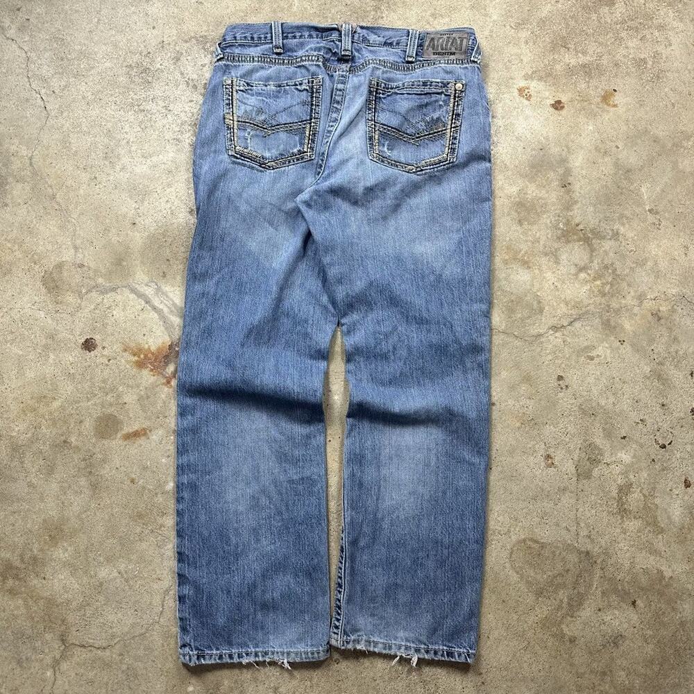 Ariat Blue Denim Workwear Baggy Skater Jeans Size 36x32
